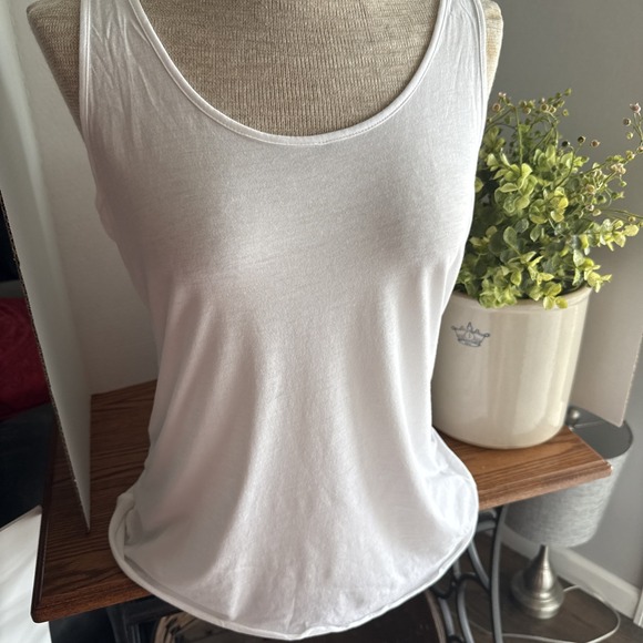 J. Jill Tops - J Jill Pure Jill White Tank Top Stretch Active Pima Cotton Women's Size S C1